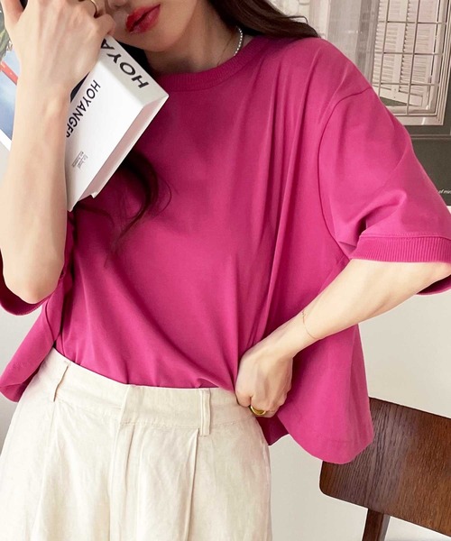 セール】コットン天竺ショートTシャツ（Tシャツ/カットソー