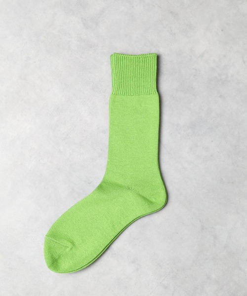 ARCHIVER（アーカイバ）の「【W】【it】【FE4】COLOR CREW SOCKS 日本製 クルー丈カラーソックス（ソックス/靴下・メンズ・ブラック/グレー/ピンク/ライム/オレンジ/ホワイト・MENS/WOMENS）」の4枚目の写真