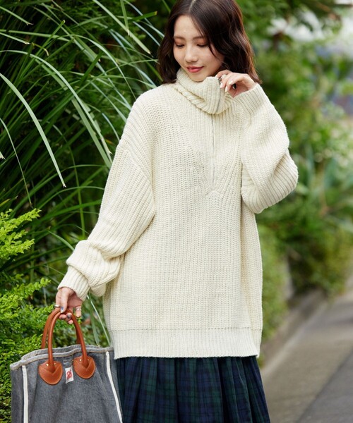 FREAK'S STORE（フリークスストア）の「長袖ニット（ニット/セーター・レディース・マスタード・ﾌﾘ-）」の4枚目の写真