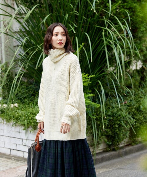 FREAK'S STORE（フリークスストア）の「長袖ニット（ニット/セーター・レディース・マスタード・ﾌﾘ-）」の8枚目の写真