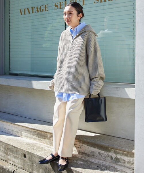 FREAK'S STORE（フリークスストア）の「長袖ニット（ニット/セーター・レディース・マスタード・ﾌﾘ-）」の9枚目の写真