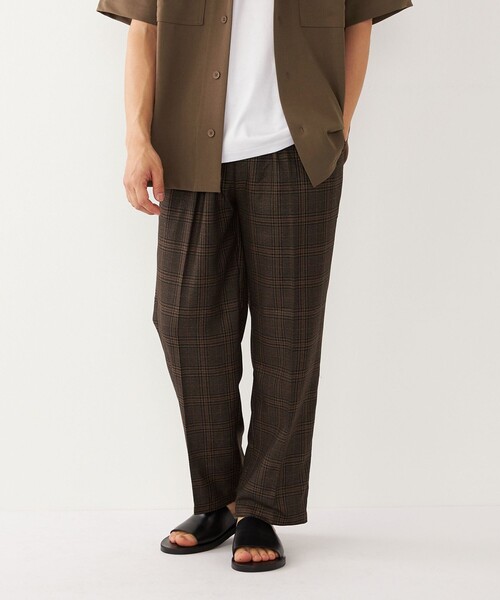 SHIPS Colors（シップス カラーズ）の「SHIPS Colors: テーパード ワイド トラウザー パンツ（その他パンツ・メンズ・ベージュ/ネイビー/ライトグレー/ブラック/ブラウン/ブルー/ベージュ系その他・MEDIUM/LARGE/SMALL）」の4枚目の写真