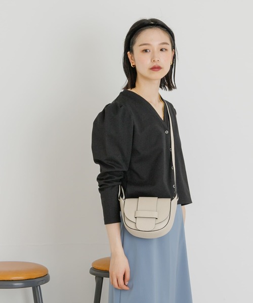 UR Lab.（アーバンリサーチラボ）の「『UR TECH ひやサラクール』 パフカーディガン（カーディガン/ボレロ・レディース・グリーン系その他/ブラウン/ブラック・FREE）」の10枚目の写真