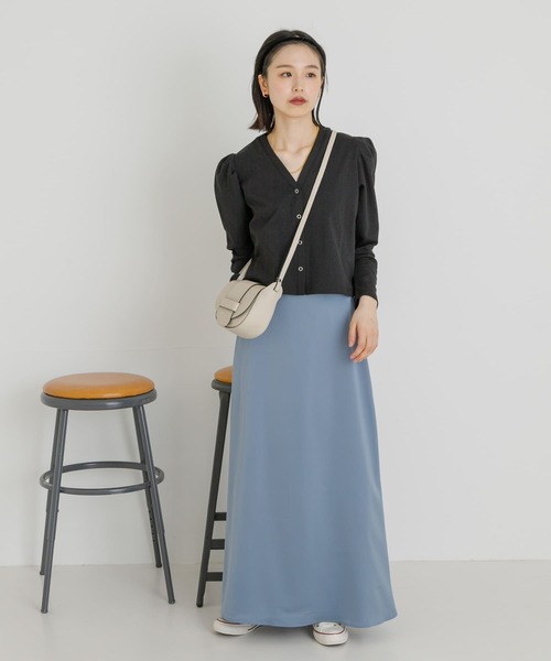 UR Lab.（アーバンリサーチラボ）の「『UR TECH ひやサラクール』 パフカーディガン（カーディガン/ボレロ・レディース・グリーン系その他/ブラウン/ブラック・FREE）」の12枚目の写真