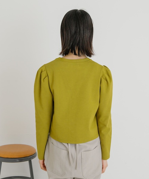 UR Lab.（アーバンリサーチラボ）の「『UR TECH ひやサラクール』 パフカーディガン（カーディガン/ボレロ・レディース・グリーン系その他/ブラウン/ブラック・FREE）」の19枚目の写真