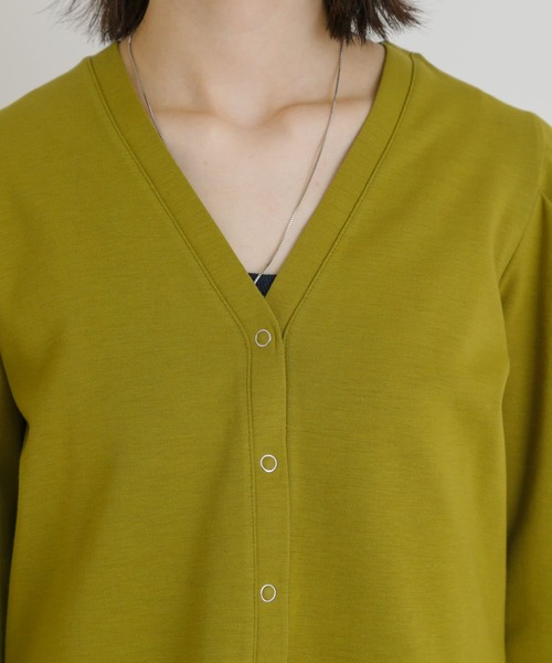 UR Lab.（アーバンリサーチラボ）の「『UR TECH ひやサラクール』 パフカーディガン（カーディガン/ボレロ・レディース・グリーン系その他/ブラウン/ブラック・FREE）」の20枚目の写真