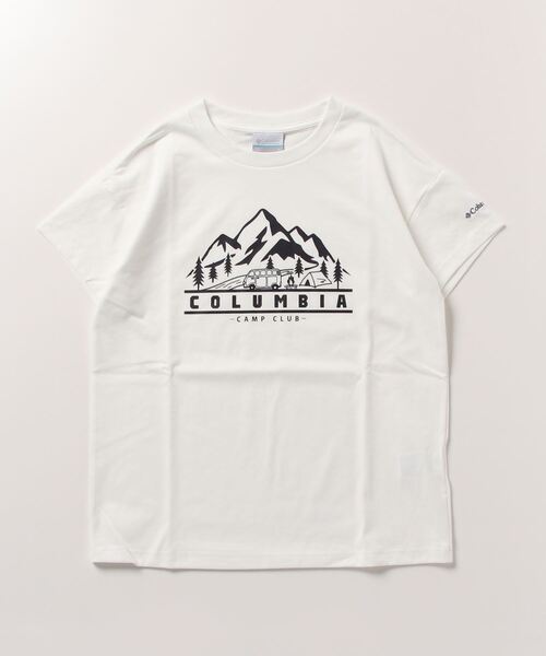 Columbia(コロンビア)の「コロンビア ウィメンズヤハラフォレストショートスリーブTシャツ(Tシャツ/カットソー・レディース・オフホワイト/ブラウン/サーモンピンク/ダークグレー・M/L/XL/S)」の1枚目の写真
