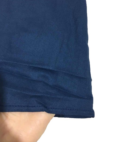 セール⭐︎藍染　紋　古布　リメイク　フレアシルエットワンピース　ゆったりサイズ 藍染 紋 古布 リメイク フレアシルエットワンピース ゆったりサイズ