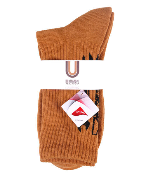 【セール】【UNIVERSAL OVERALL / ユニバーサル オーバーオール】ソックス ガレージリブクルー（ソックス/靴下