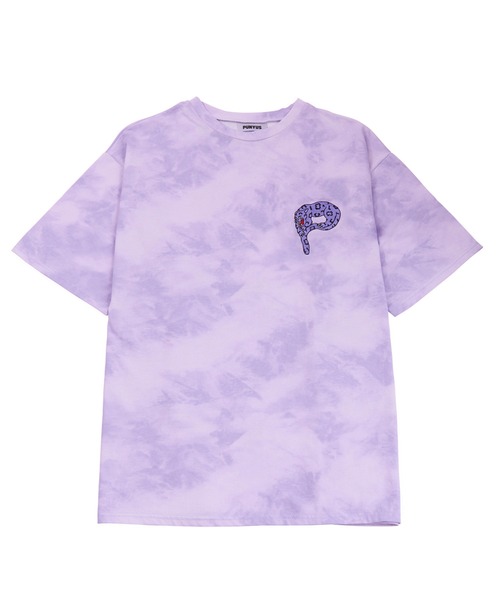 PUNYUS(プニュズ)の「パンサー刺繍タイダイTシャツ(Tシャツ/カットソー・レディース・グリーン/スミクロ/パープル/イエロー/ブルー・3/4)」の15枚目の写真