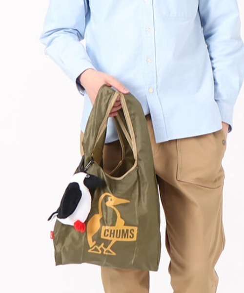 CHUMS(チャムス)の「【CHUMS】Booby Eco Bag(エコバッグ/サブバッグ・レディース・アイボリー系/オリーブ系/ベージュ系/カーキ/レッド系/サックスブルー系・FREE)」の12枚目の写真
