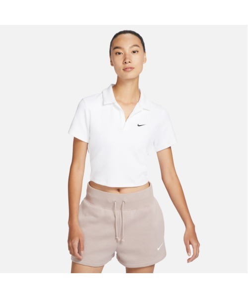 NIKE（ナイキ）の「NIKE/ナイキ WS NSW エッセンシャル S/S ポロシャツ（ポロシャツ・レディース・ブラック/ホワイト/オフホワイト/ライトブルー/ブルー系その他/ホワイト系その他/オレンジ/ベージュ・M/L/XL/S）」の2枚目の写真