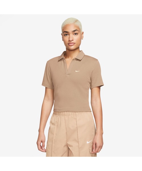 NIKE（ナイキ）の「NIKE/ナイキ WS NSW エッセンシャル S/S ポロシャツ（ポロシャツ・レディース・ブラック/ホワイト/オフホワイト/ライトブルー/ブルー系その他/ホワイト系その他/オレンジ/ベージュ・M/L/XL/S）」の15枚目の写真