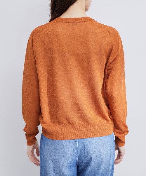 ROPE'（ロペ）の「イミテーションパールボタンカーディガン（カーディガン/ボレロ・レディース・オレンジ系その他2/ブラック/ベージュ系その他・38）」の8枚目の写真