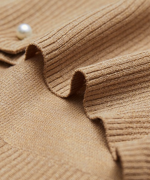 ROPE'（ロペ）の「イミテーションパールボタンカーディガン（カーディガン/ボレロ・レディース・オレンジ系その他2/ブラック/ベージュ系その他・38）」の14枚目の写真