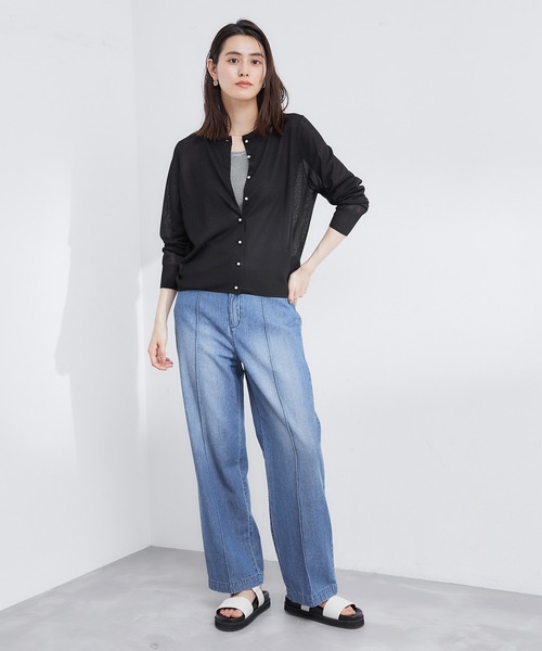 ROPE'（ロペ）の「イミテーションパールボタンカーディガン（カーディガン/ボレロ・レディース・オレンジ系その他2/ブラック/ベージュ系その他・38）」の17枚目の写真