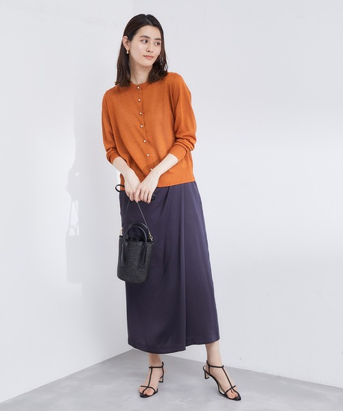 ROPE'（ロペ）の「イミテーションパールボタンカーディガン（カーディガン/ボレロ・レディース・オレンジ系その他2/ブラック/ベージュ系その他・38）」の19枚目の写真