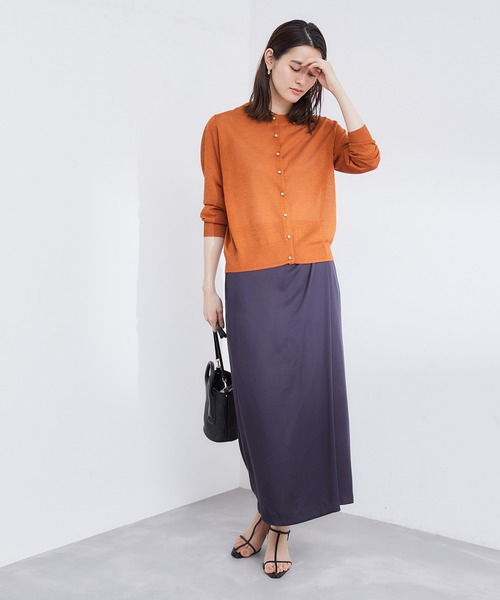 ROPE'（ロペ）の「イミテーションパールボタンカーディガン（カーディガン/ボレロ・レディース・オレンジ系その他2/ブラック/ベージュ系その他・38）」の20枚目の写真