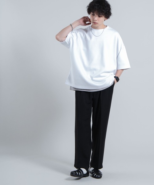 WEGO（ウィゴー）の「WEGO/【WEB限定】トロミドルマンTシャツ（Tシャツ/カットソー・メンズ・パープル/ホワイト/ブルー・MEDIUM/LARGE）」の17枚目の写真