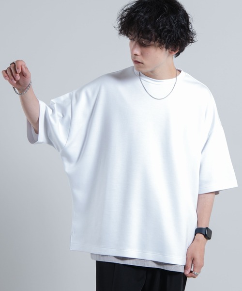 WEGO（ウィゴー）の「WEGO/【WEB限定】トロミドルマンTシャツ（Tシャツ/カットソー・メンズ・パープル/ホワイト/ブルー・MEDIUM/LARGE）」の18枚目の写真