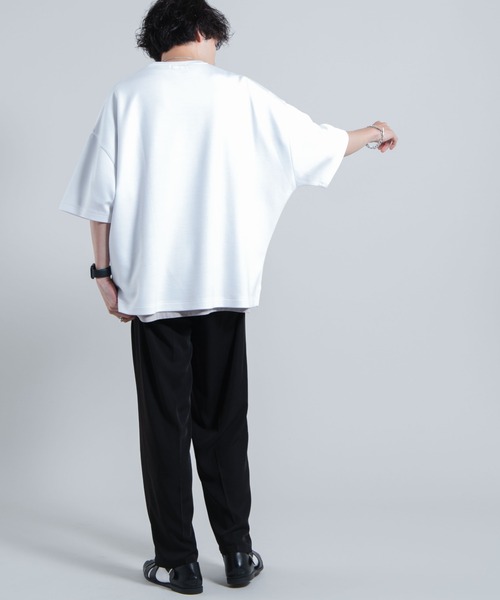 WEGO（ウィゴー）の「WEGO/【WEB限定】トロミドルマンTシャツ（Tシャツ/カットソー・メンズ・パープル/ホワイト/ブルー・MEDIUM/LARGE）」の8枚目の写真