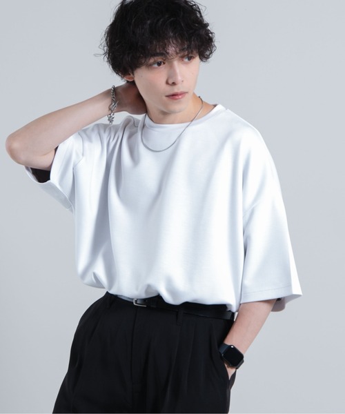 WEGO（ウィゴー）の「WEGO/【WEB限定】トロミドルマンTシャツ（Tシャツ/カットソー・メンズ・パープル/ホワイト/ブルー・MEDIUM/LARGE）」の16枚目の写真