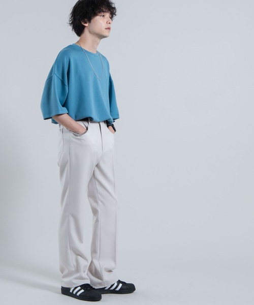 WEGO（ウィゴー）の「WEGO/【WEB限定】トロミドルマンTシャツ（Tシャツ/カットソー・メンズ・パープル/ホワイト/ブルー・MEDIUM/LARGE）」の10枚目の写真