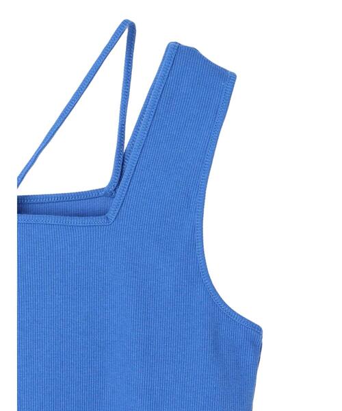 Green　Parks（グリーンパークス）の「マルチストラップテレコタンク（タンクトップ・レディース・ブラウン/ブラック/オフホワイト/ブルー・FREE）」の21枚目の写真