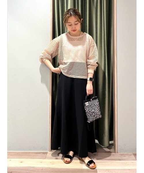 Green　Parks（グリーンパークス）の「マルチストラップテレコタンク（タンクトップ・レディース・ブラウン/ブラック/オフホワイト/ブルー・FREE）」の6枚目の写真