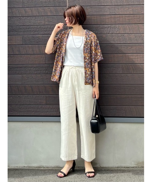 Green　Parks（グリーンパークス）の「マルチストラップテレコタンク（タンクトップ・レディース・ブラウン/ブラック/オフホワイト/ブルー・FREE）」の10枚目の写真