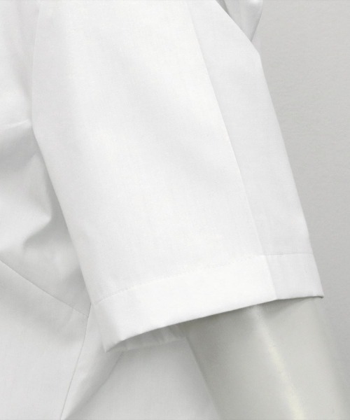 TOKYO SHIRTS(トウキョウシャツ)の「透け防止 形態安定ノーアイロン レギュラー衿 白無地ベーシック 半袖ビジネスワイシャツ(ビジネスシャツ・レディース・ホワイト・XL/LL/L/M/S/XS)」の7枚目の写真