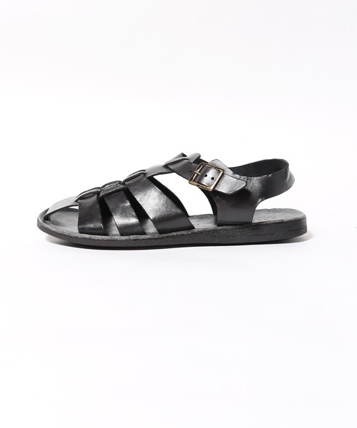BRADOR（ブラドール）の「BRADOR/ブラドール LADYS LEATHER SANDALS サンダル レザーサンダル（サンダル・メンズ・ブラック/モカ・40/41/42）」の3枚目の写真