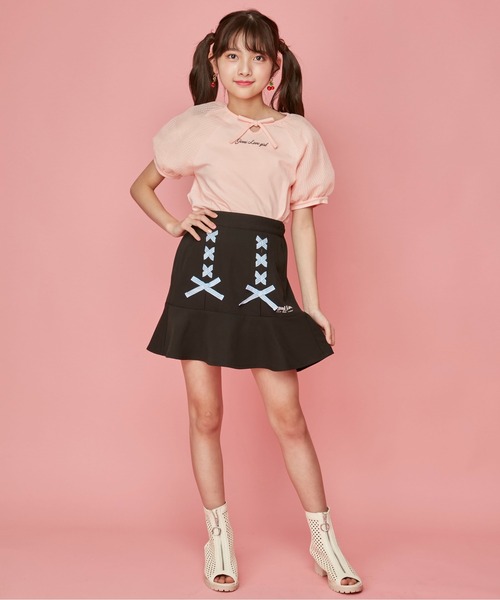 JENNI love（ジェニィラブ）の「防蚊袖オーガンジーリボンT