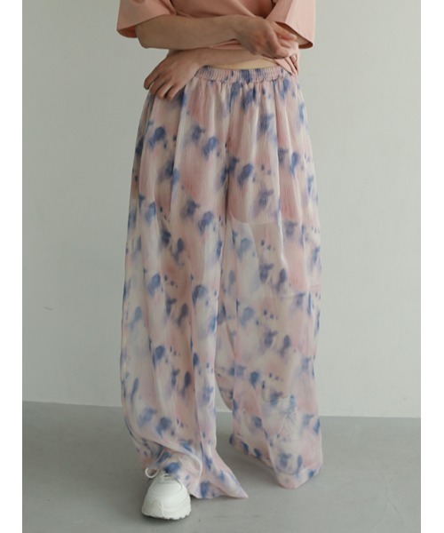 AMAIL（アマイル）の「Marble suke pants（その他パンツ・レディース・ピンク/ブラック・FREE）」の2枚目の写真