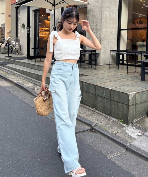 ☆大きいサイズ☆ナラカミーチェ ガウチョ たっぷりドレープ ウエストリボン XL ☆大きいサイズ☆ナラカミーチェ ガウチョ たっぷりドレープ