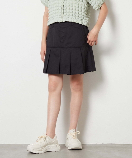 a.v.v（アーヴェヴェ）の「[150-160]ミニプリーツスカート（スカート・キッズ・ブルー/ブラック・150/160）」の3枚目の写真