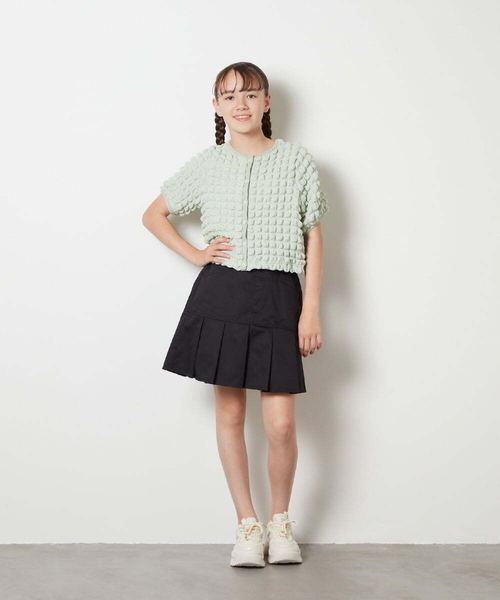 a.v.v（アーヴェヴェ）の「[150-160]ミニプリーツスカート（スカート・キッズ・ブルー/ブラック・150/160）」の5枚目の写真