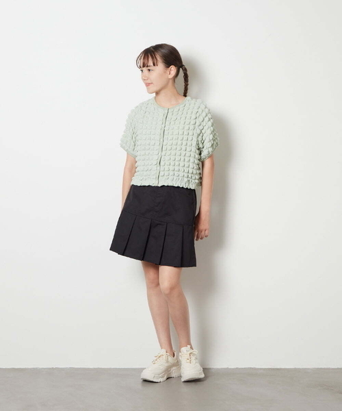 a.v.v（アーヴェヴェ）の「[150-160]ミニプリーツスカート（スカート・キッズ・ブルー/ブラック・150/160）」の6枚目の写真