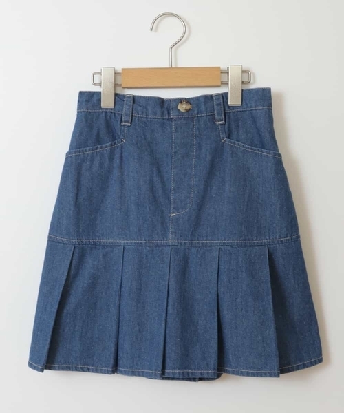 a.v.v（アーヴェヴェ）の「[150-160]ミニプリーツスカート（スカート・キッズ・ブルー/ブラック・150/160）」の11枚目の写真