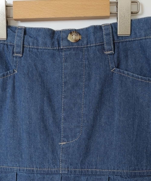 a.v.v（アーヴェヴェ）の「[150-160]ミニプリーツスカート（スカート・キッズ・ブルー/ブラック・150/160）」の13枚目の写真