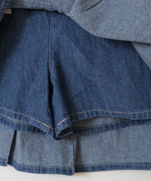 a.v.v（アーヴェヴェ）の「[150-160]ミニプリーツスカート（スカート・キッズ・ブルー/ブラック・150/160）」の21枚目の写真