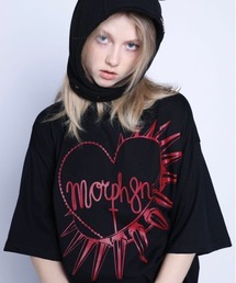 【MORPH8NE/モルフィン】HELLISH TEE/ ヘリシュ 半袖Tシャツ プリントT オーバーサイズT