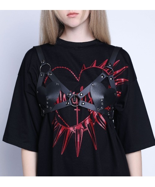 MORPH8NE(モルフィン)の「【MORPH8NE/モルフィン】HELLISH TEE/ ヘリシュ 半袖Tシャツ プリントT オーバーサイズT(Tシャツ/カットソー・レディース・ブラック・ONE SIZE)」の9枚目の写真