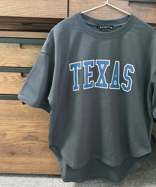 ZI-ON（ジーオン）の「ラウンドヘムビッグシルエット半袖Tシャツ（Tシャツ/カットソー・キッズ・グレー系その他/ホワイト系その他2/ダークグリーン/杢グレー/オフホワイト/ベージュ/グリーン系その他/ブルー系その他/チャコール/ミント/グリーン系その他2/ネイビー/オレンジ/ホワイト系その他/ホワイト系その他3/ベージュ系その他・150cm/140cm/110cm/120cm/160cm/130cm）」の8枚目の写真