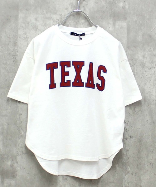 ZI-ON（ジーオン）の「ラウンドヘムビッグシルエット半袖Tシャツ（Tシャツ/カットソー・キッズ・グレー系その他/ホワイト系その他2/ダークグリーン/杢グレー/オフホワイト/ベージュ/グリーン系その他/ブルー系その他/チャコール/ミント/グリーン系その他2/ネイビー/オレンジ/ホワイト系その他/ホワイト系その他3/ベージュ系その他・150cm/140cm/110cm/120cm/160cm/130cm）」の17枚目の写真