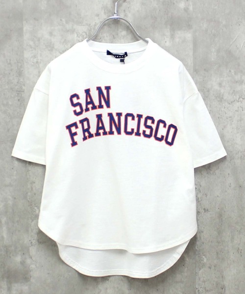 ZI-ON（ジーオン）の「ラウンドヘムビッグシルエット半袖Tシャツ（Tシャツ/カットソー・キッズ・グレー系その他/ホワイト系その他2/ダークグリーン/杢グレー/オフホワイト/ベージュ/グリーン系その他/ブルー系その他/チャコール/ミント/グリーン系その他2/ネイビー/オレンジ/ホワイト系その他/ホワイト系その他3/ベージュ系その他・150cm/140cm/110cm/120cm/160cm/130cm）」の18枚目の写真