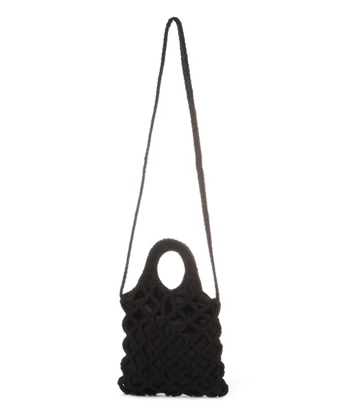 studio CLIP（スタディオクリップ）の「マクラメ編みショルダーバッグ（トートバッグ・レディース・ブラック/ブルー/ピンク/ベージュ・FREE）」の19枚目の写真