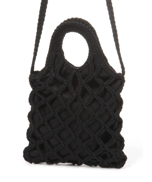 studio CLIP（スタディオクリップ）の「マクラメ編みショルダーバッグ（トートバッグ・レディース・ブラック/ブルー/ピンク/ベージュ・FREE）」の15枚目の写真