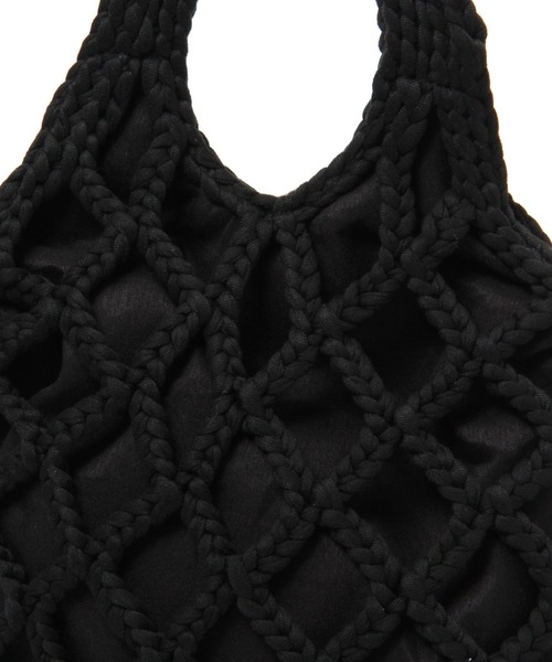 studio CLIP（スタディオクリップ）の「マクラメ編みショルダーバッグ（トートバッグ・レディース・ブラック/ブルー/ピンク/ベージュ・FREE）」の12枚目の写真