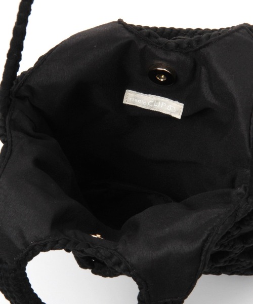 studio CLIP（スタディオクリップ）の「マクラメ編みショルダーバッグ（トートバッグ・レディース・ブラック/ブルー/ピンク/ベージュ・FREE）」の20枚目の写真